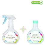 Saraya Kitchen Alpet k&ouml;&ouml;gipindade ja n&otilde;ude steriliseerimisvahend 400ml + t&auml;itepakend 400ml