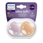 Philips Avent SCF091/33 Silikoonist lutt lastele vanuses 6 kuni 18 kuud, 2tk