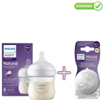 Philips Avent SCY900/01 Natural Response lutipudel + SCY963/02 Silikoonist lutt lutipudelile