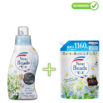 KAO New Beads Konditsioneeriga pesugeel 740g + t&auml;ide 1160g