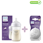Philips Avent SCY903/01 Natural Response lutipudel + SCY964/02 Silikoonist lutt lutipudelile