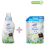 Kao New Beads Maikellukese l&otilde;hnaga konditsioneeri sisaldav pesugeel 740g + t&auml;ide 1160g