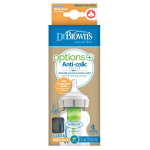 Dr.Browns WB51700-P4 Koolikutevastane klaasist lutipudel 0+ k 150ml