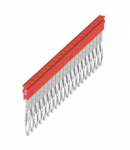 Rist&uuml;hendus (klemm), pistikuga, Pooluste arv: 20, samm mm: 5,10, isoleeritud: Jah, 24 A, punane Weidmuller