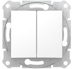 L&uuml;liti 2-ne 10A 250V SEDNA, valge