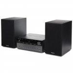 Hi-Fi Mini Stereo System 50W RMS with Bluetooth/CD/USB Player & FM Radio, Black