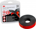 3M&trade; Dual Lock&trade; tagasit&otilde;mmatav kinnituslint SJ387B, must, 25 mm x 2,5 m, 6,1 mm, Blister