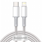 USB Type C kaabel - Lightning Fast Charging PD 20W 2 m valge