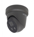 IP-kaamera DOME, AcuSense, 4MP, F2,8mm (103&deg;), PoE, IR kuni 30m, mikrofon, micro SD kuni 256GB, IP66, must, Hikvision