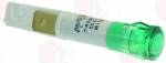 Signaal lamp hele-roheline, 230V, 120&deg;C,  9mm diameeter