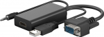 Konverter VGA - HDMI (vajab lisatoitev&otilde;imsust &uuml;le USB) GOOBAY