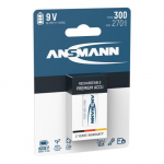 Aku 6F22 (E-Block, R22, 6R61), 8.4 V, 300 mAh, Ni-Mh, ANSMANN