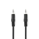 Stereo helikaabel 3,5 mm isane - 3,5 mm isane 5,0 m must