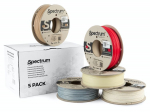 Filament PLA special mix 5x0.25kg (Stone Age Light/Dark, Thermoactive Red, Glow in the Dark Green, WOOD Oak) Spectrum