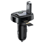 Bluetooth FM-modulaator autolaadija 2xUSB 3.4A, must