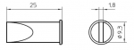 LHT F - Jootmisotsik, tikk, 9,3 mm WSP 150 jaoks laius A: 9,3 mm paksus B: 2,0 mm.