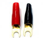 Kahvelklemm M4 10mm&sup2; kaablile, must