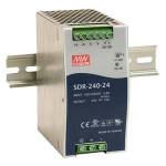 Impulsstoiteplokk 240W, 48VDC, 48...55VDC, 5A, 88...264VAC, PFC, DIN liistule, MEAN WELL
