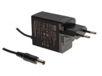 12W &uuml;he v&auml;ljundiga toiteallikas 24V 0.625A pistikupesa, 5.5x2.1mm, k&otilde;rge t&ouml;&ouml;kindlusega, &auml;&auml;rmiselt v&auml;ike, seinale paigaldatav, t&ouml;&ouml;stuslik, MEAN WELL