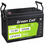 Aku 200Ah 12.8V 2560Wh LiFePO4 roheline aku