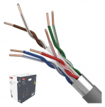 Kaabel F/UTP CAT6 23AWG, tugev, vask, Eca CU