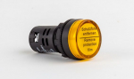 Signaalvalgusti korpusega &Oslash;22mm LED kollane 24V HIGHLY
