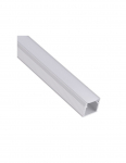 Alumiiniumprofiil valge kattega LED-ribale, anodeeritud, pinnapealne, k&otilde;rge, LINE, 3m