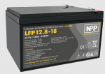 Aku LiFePO4 12.8V 18Ah, BT, T2 (F2) klemmidega NPP