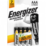 Leelispatarei LR03 (AAA, E92) 1,5V Alkaline Power Energizer 4tk blisteris