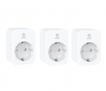 Smart Wi-Fi sockets 3pcs set., 3680W 16A, with energy meter, TUYA / Smart Life, WOOX