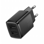 Seinalaadija 10.5W 2xUSB 2.1A, must