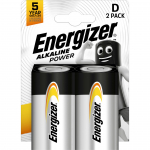 Leelispatarei LR20 (D) 1,5V Alkaline Power Energizer 2tk blisteris