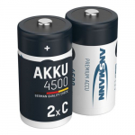 Aku R14 (C), 1.2 V, 4500 mAh, Ni-Mh, ANSMANN (2tk pakendis)