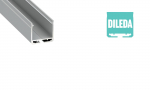 Anodeeritud alumiiniumprofiil LED ribale, DILEDA, 27.4x26.1mm, 2.02m, 10-0184-20, LUMINES
