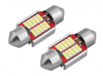 LED AMIO CANBUS 10SMD 4014 Festoon 31mm Valge 12V/24V, 2tk.