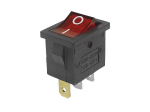 Klahvl&uuml;liti; ON-OFF, fikseeritud, 3 kontaktiga. 6A/250V, 10A/250VAC, 18,8x12,9x14,4mm SPST punane. NEON
