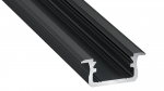 LED profiil LUMINES Type B must anodeeritud 3m, 10 0022 30