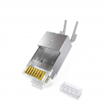 V&otilde;rgumooduli pistik RJ45 (8P8C) CAT7 STP t&auml;ispuhta ja mitmekordse kaabli jaoks (10 tk)