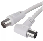 Antenni kaabel 3.5m coax.male - female angle, valge EMOS