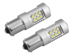 LED AMIO CANBUS, 24SMD 3030, 1156 (P21W), valge, 12V/24V, 2tk