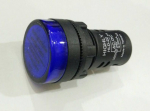 Signaallamp, korpus &Oslash;22mm, LED sinine, 230V HIGHLY