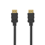 HDMI-HDMI-kaabel, 3,0 m, must, 4K, 30 Hz