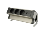 DESK BOX m&ouml;&ouml;bli pistikupesa 3x Schuko, 1x USB A (18 W), 1x USB-C (30 W) koos 1,8 m pikkuse kaabliga Design Light