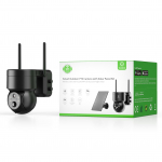 V&auml;liskaamera 3MP p&auml;ikesemooduliga, PTZ, laetav 5200mAh, 120&deg;, kahesuunaline heli, IP65, must, WOOX