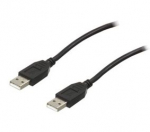 Juhe USB2.0 AM - USB AM pistik 1.8m must
