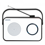 Kaasaskantav raadio FM/AM 3,5 mm pistikuga, valge