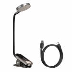 Baseus mini LED lugemislamp klambriga, 3W, 4000K, hall