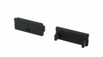 Otsakork LED-profiilile DUAL, must, 1tk