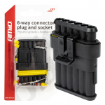 &Uuml;henduspistikute ja pistikupesade komplekt AMIO-03522