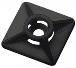 Kaablisideme liimankur 19x19mm 80N, must (100 pcs)